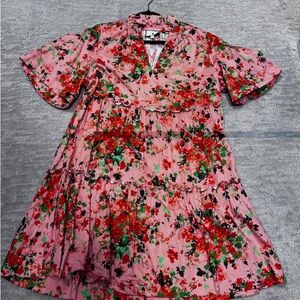 Tuckernuck Pink Floral Mini Dress